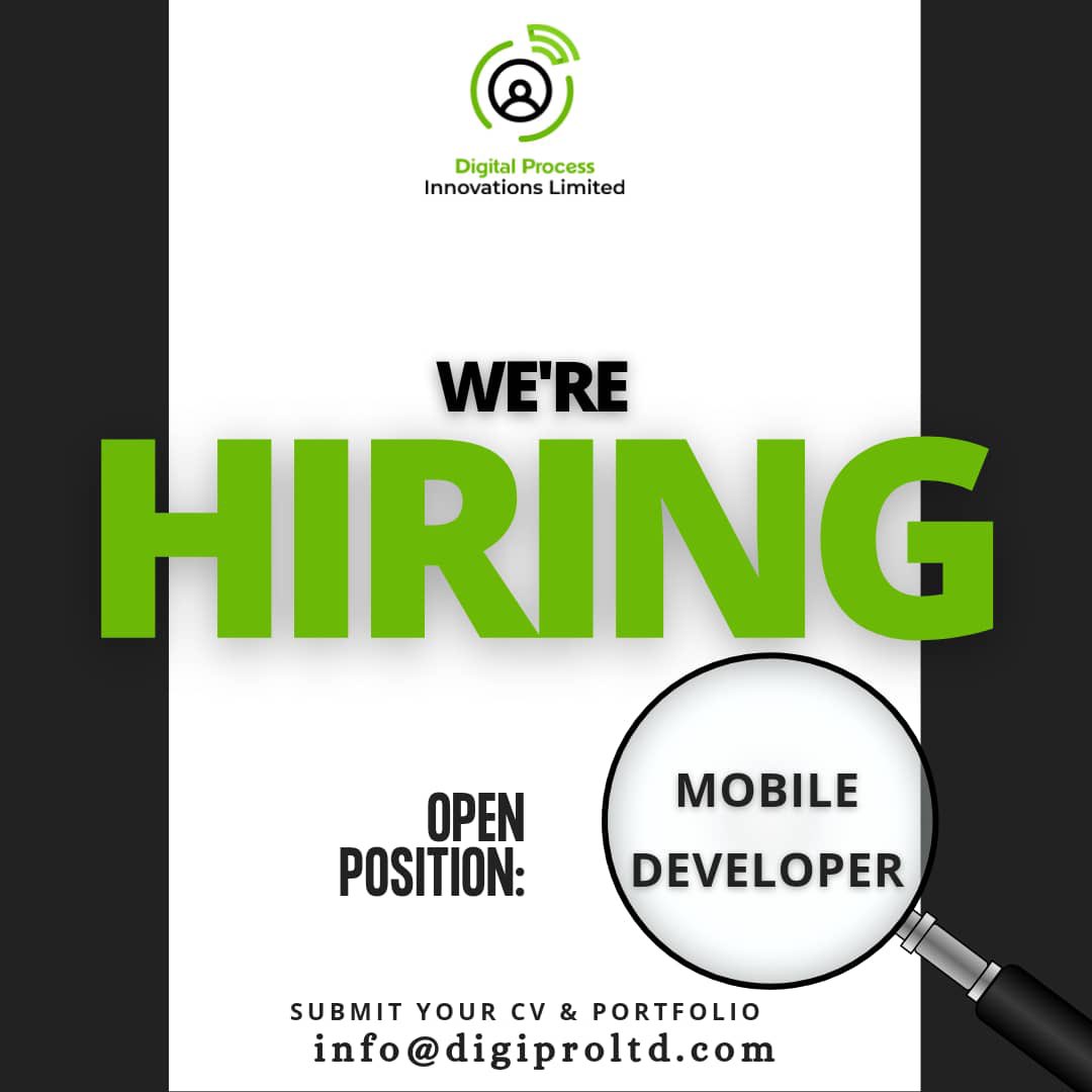 Mobile Developer at Digital Process Innovation Limited