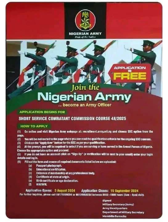 Nigerian Army Recruitment