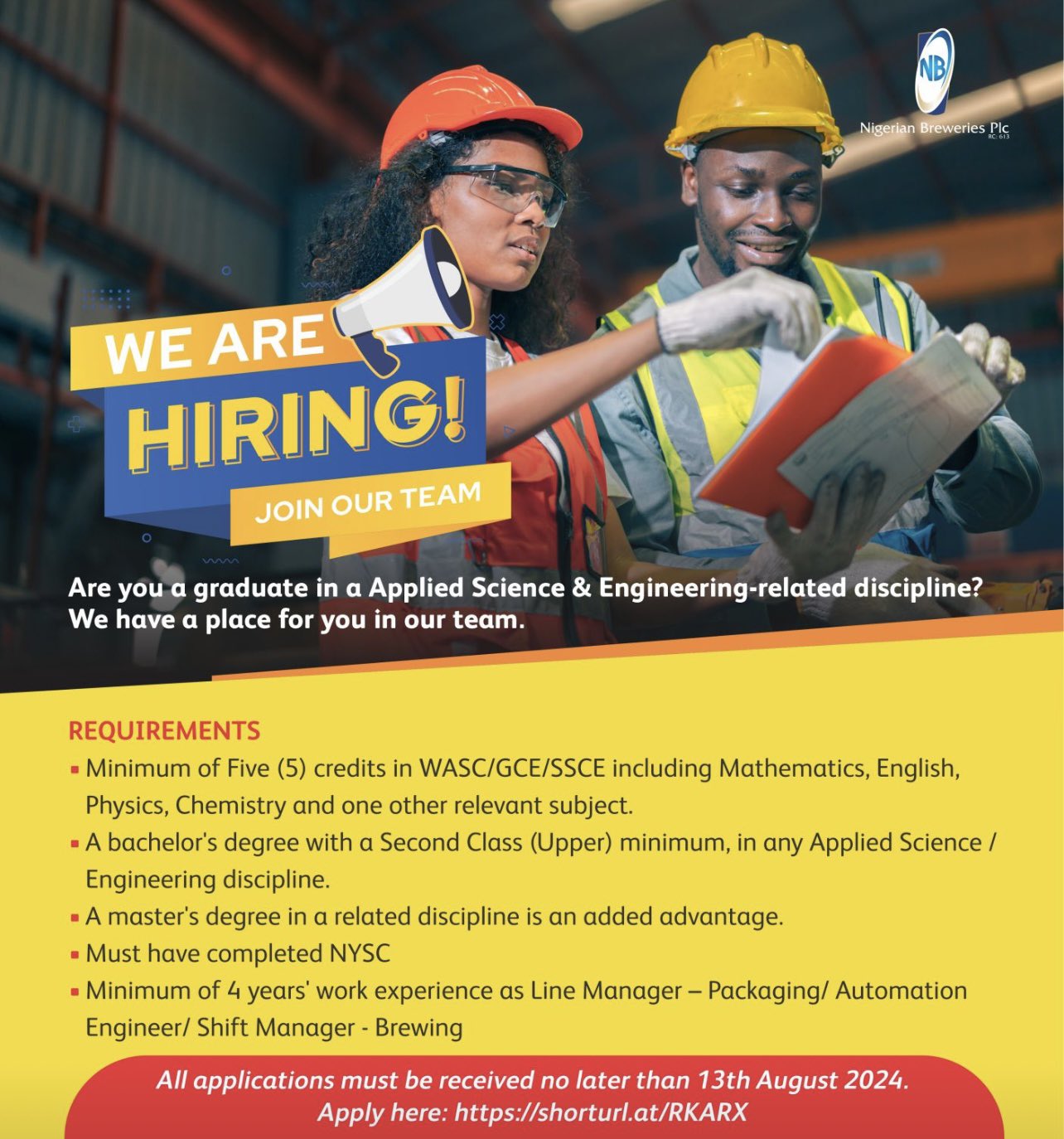 Supply Chain Mid Career at Nigerian Breweries