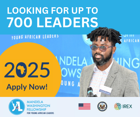 Mandela Washington Fellowship for Young African Leaders 2025 | Fully-funded to the U.S.