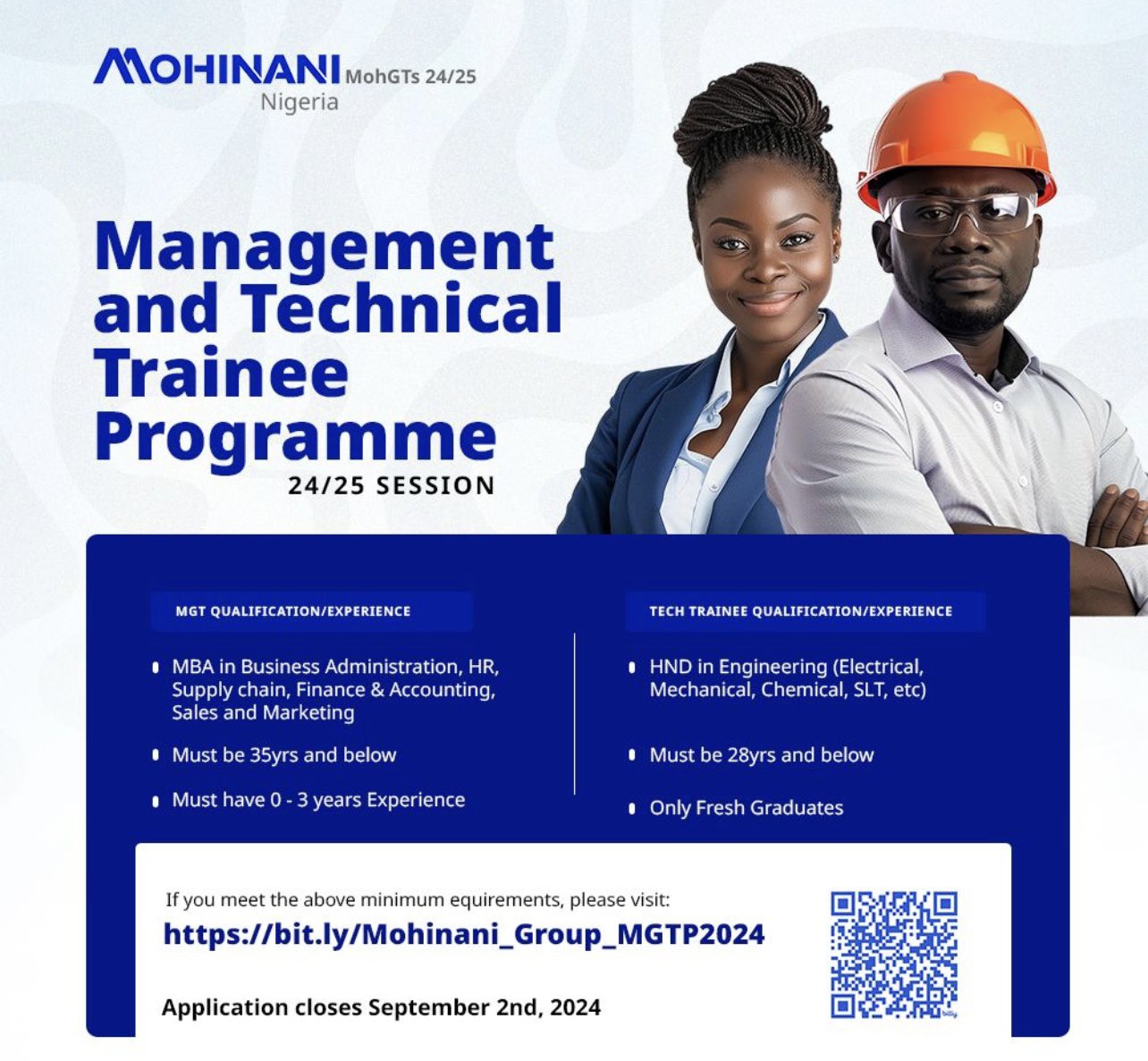 Mohinani Group Management and Technical Trainee Program