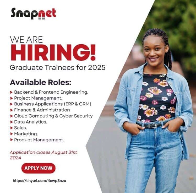 Snapnet Opens Portal for Graduate Trainee Program 2025