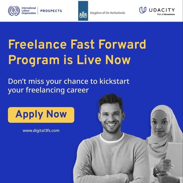 Applications are open for the ILO Freelance Fast Forward Program 2024. Elevate your skillset, start a successful freelance career, and achieve independent income with this exclusive scholarship opportunity to empower learners with the most demanded tech skills. Join the fully-funded program provided by the International Labour Organization (ILO), through its PROSPECTS programme in Egypt, in partnership with Udacity to master Front-End Development, Digital Marketing, or Business Analytics. Start your freelance career today! Through their online intense learning sessions and connecting with field experts, this program provides accessible and advanced learning opportunities to elevate skillsets and freelancing prospects for Egyptians and non-Egyptians. Benefits During the Freelancing Partner Program (FPP), students will: Receive mentorship support to land gigs. Set up polished freelancing profiles on various marketplaces such as Freelancer.com and Upwork. Navigate freelancing marketplaces and choose the most suitable ones for their skills. Build compelling freelancing portfolios that attract clients. Become familiar with the freelancing bidding process. Learn how to bid for projects and write winning proposals Gain insights into proposal writing tips and tricks. Integrate AI tools to enhance proposal writing techniques. Practice effective communication and negotiation with clients. Learn how to avoid scammers. Maintain a successful freelancing career pathway. Eligibility Available to residents of Greater Cairo, Alexandria, and Damietta, including both Egyptians and non-Egyptians. Recent graduates, job seekers, and young professionals. Applicants should have a genuine interest in freelancing. Between 18 and 40 years old. Application Find your program: Digital Marketing and Digital Freelancing Front End Web Developer Business Analytics and Digital Freelancing Deadline: August 24, 2024 (for non-Egyptians) For more information, visit Freelance Fast Forward Program. Also Apply: Graphics Designer (In House) at BA Distribution Nigeria Limited Data Analyst/Documentation Intern at TeamAce Limited EWC Graduate Scholarship in USA 2025 | Fully Funded Expert Web Developer Needed at FreshTech Innovations LTD.