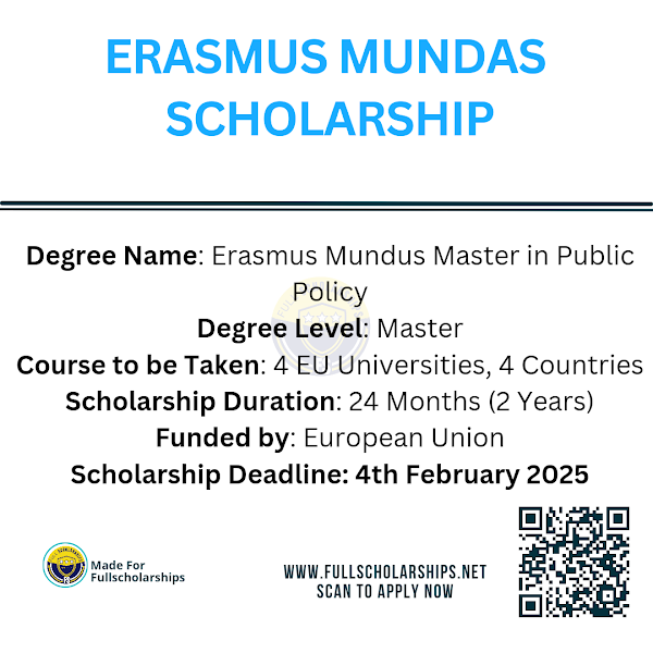 Erasmus Mundus MAPP Scholarship 2025 For International Student