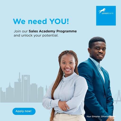 Union Bank Sales Academy Program 2024 For Young Nigerian Graduates