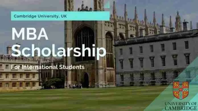 Cambridge University MBA Scholarship 2026 in UK