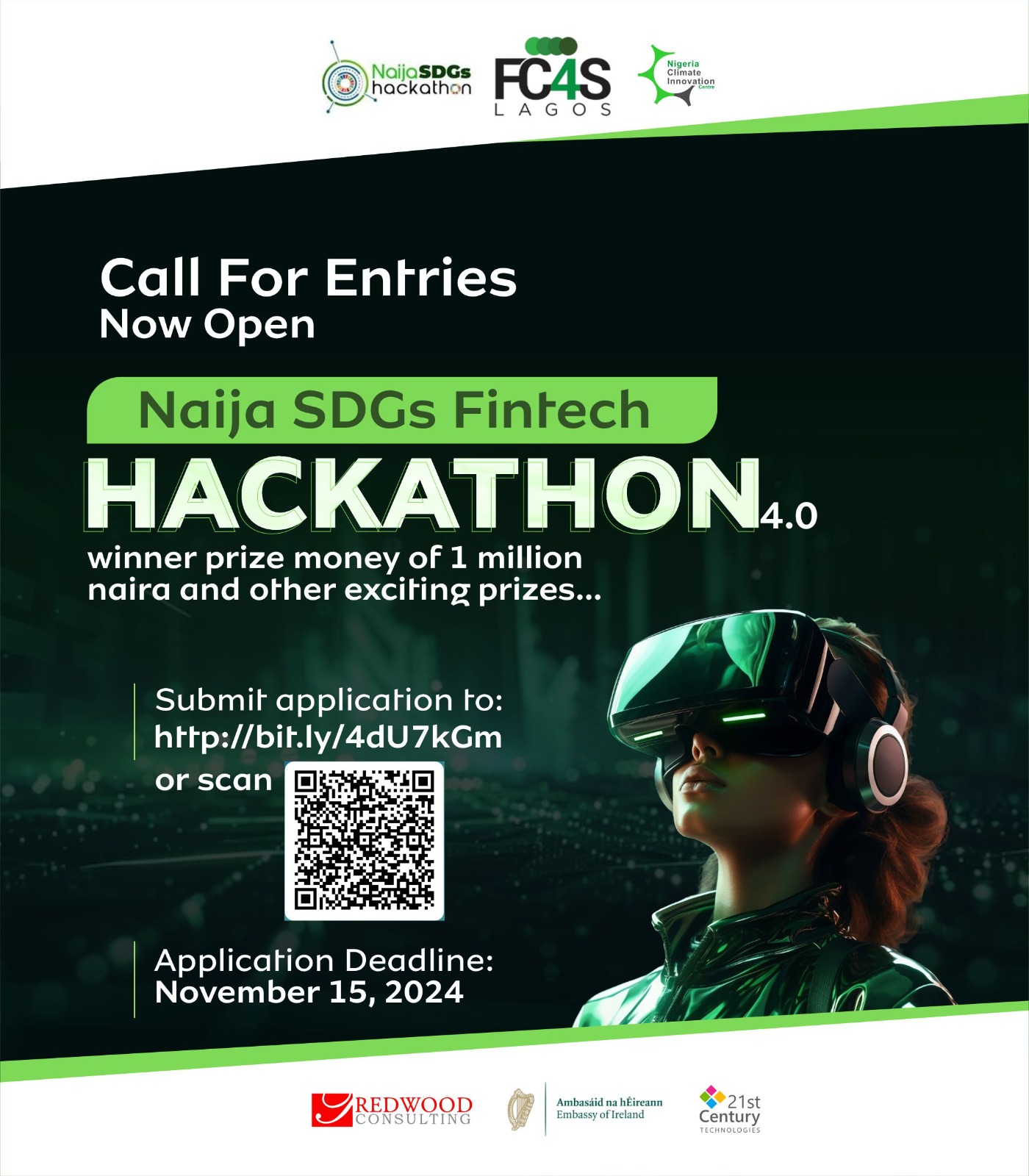 Call for Applications: Naija SDGs Fintech Hackathon 4.0! | Up to One Million Naira cash prize