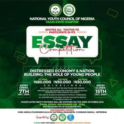 NYCN Essay Competition 2024 for Young Nigerians