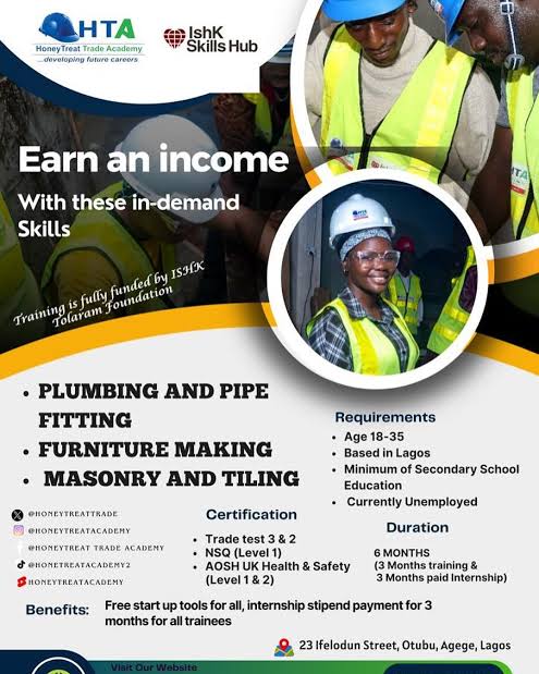 LSETF Honey Treat Trade Academy Construction Training Program 2024