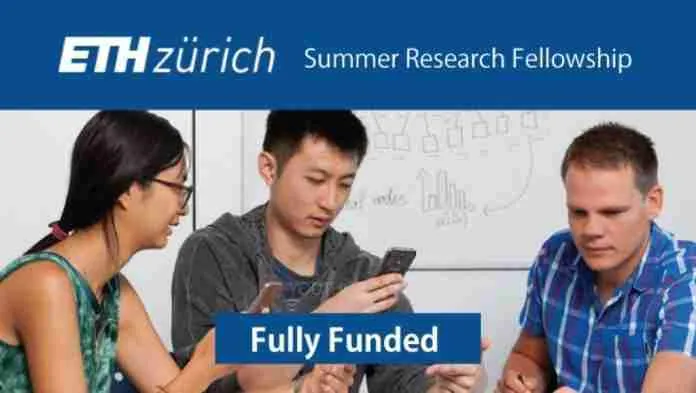 ETH Student Summer Research Fellowship 2025 in Switzerland