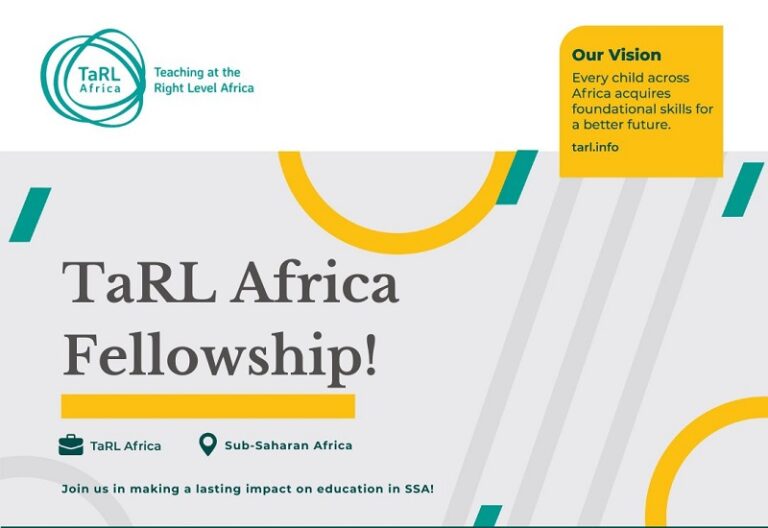 Teaching at the Right Level (TaRL) Africa Fellowship Programme 2.0