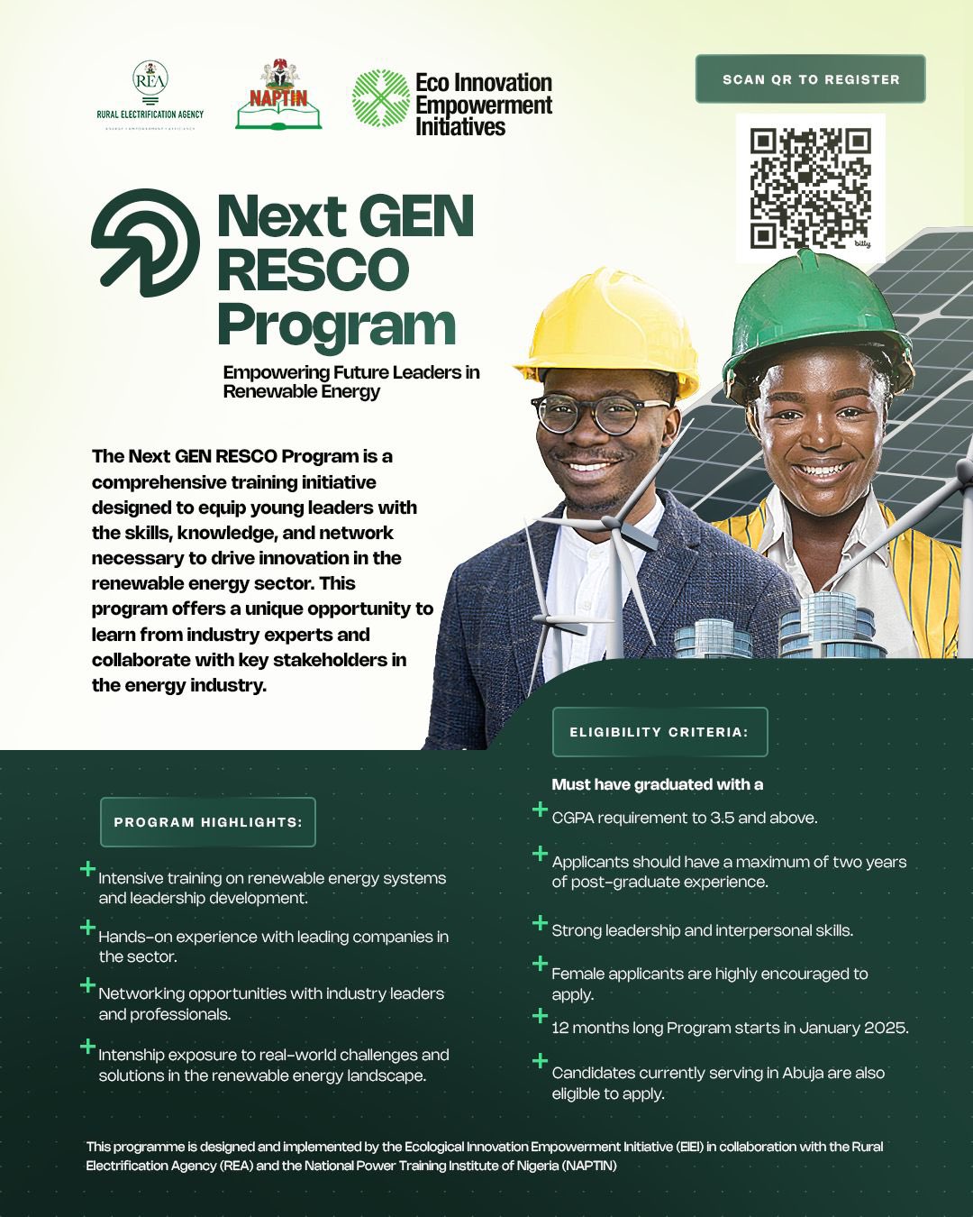 Federal Government/REA NextGen Program 2025