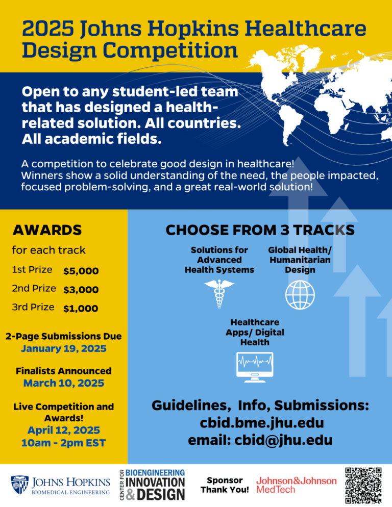 2025 Johns Hopkins Healthcare Design Competition