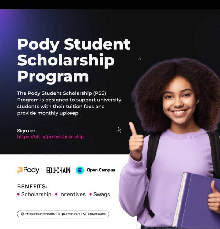 Pody Student Scholarship (PSS) Program for Nigerian Undergraduates 2025