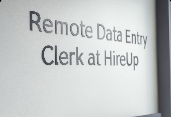 Remote Data Entry Clerk at HireUp (100% Remote)