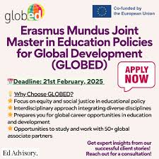 GLOBED Erasmus Mundus Scholarship 2025 | Fully Funded 