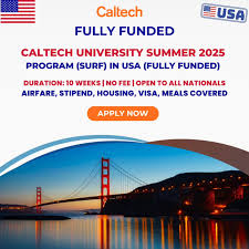 CALTECH University Summer Internship 2025 in USA (Fully Sponsored)