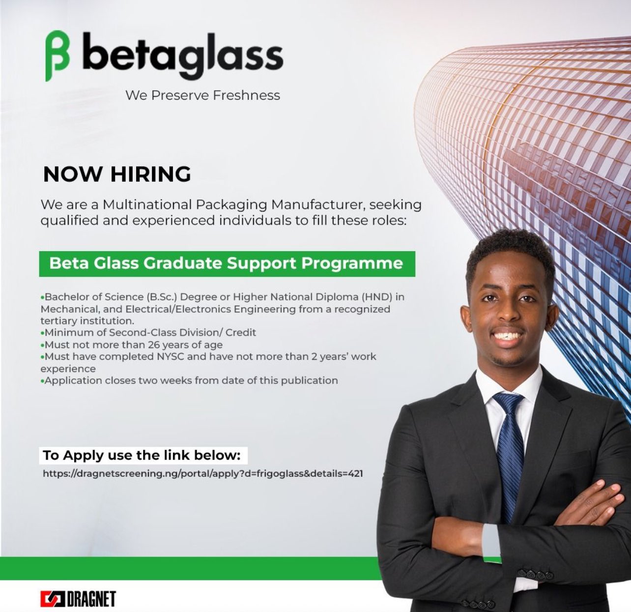 Graduate Support Programme (BGSP), Delta at Beta Glass Plc