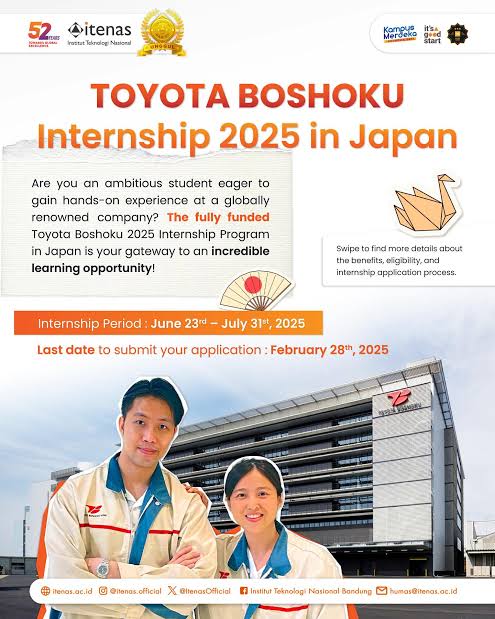 Toyota Boshoku Internship 2025 in Japan