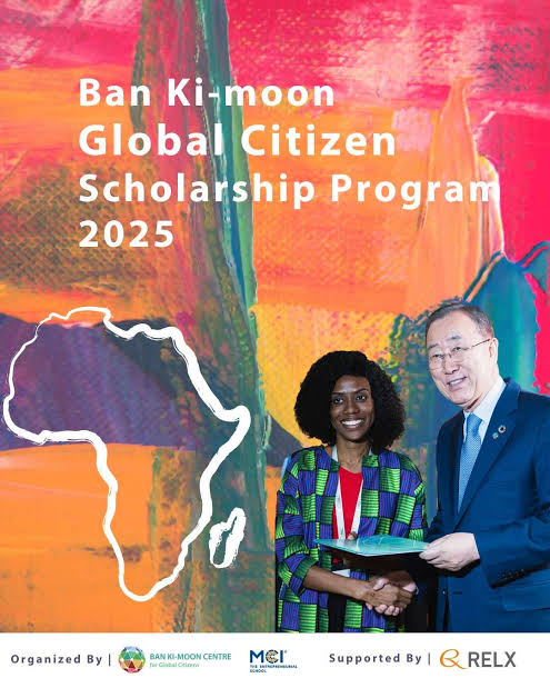 Ban Ki-moon Global Citizen Scholarship Program 2025 for Young Africans | $500 seed grant