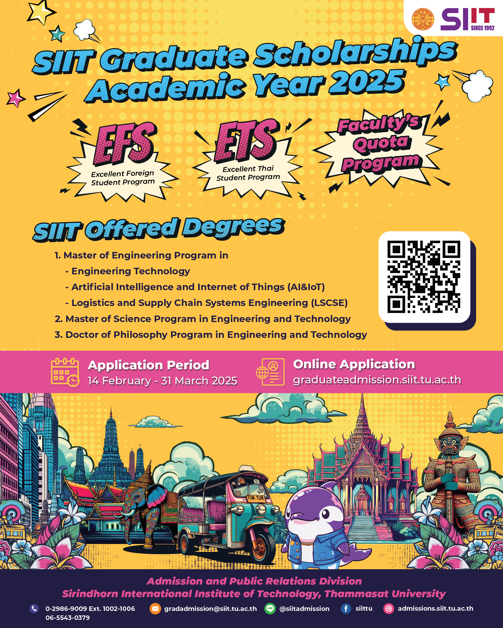 Fully Sponsored: SIIT Graduate Scholarship 2025 in Thailand