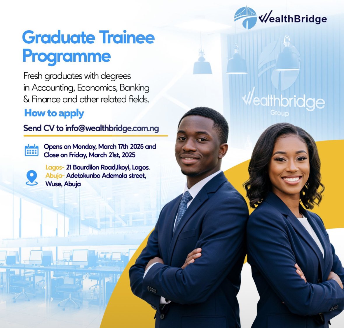 Graduate Trainee programme at Wealth Bridge Group