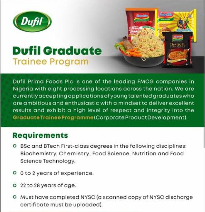 Dufil Graduate Trainee Program 2025