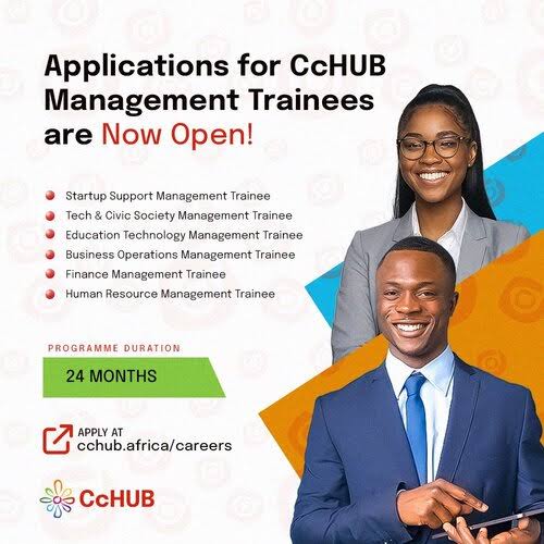 2025 Management Trainee at Co-Creation Hub (CcHUB) Nigeria