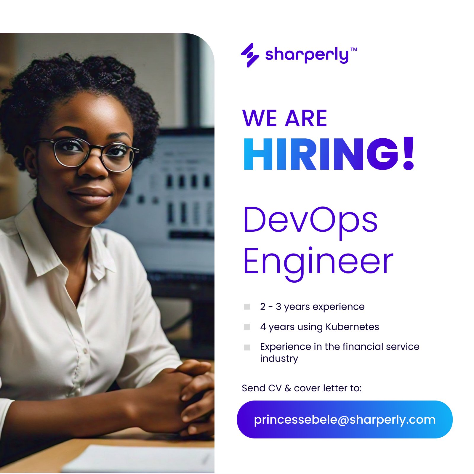 Remote DevOps Engineer at Sharperly Limited